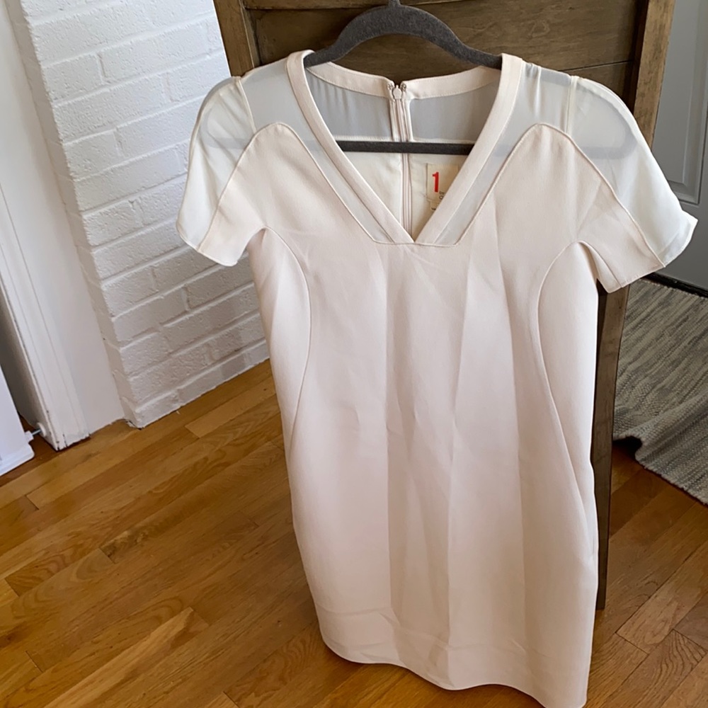 0’2nd cream dress worn once